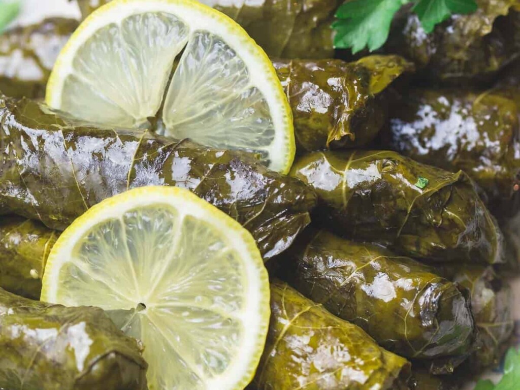 5 Stuffed Grape Leaves (Vegetarian)